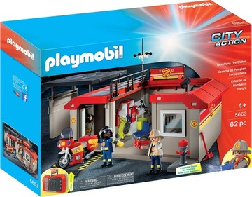 PLAYMOBIL 5663 PRZENOŚNA REMIZA STRAŻACKA