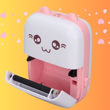 МИНИ ДРУКУС ТЕРМОПРИНТЕР КОТЕК + 16 РОЛИКОВ ШТ.