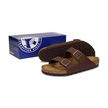 Klapki BIRKENSTOCK Arizona 0051701 Dark Brown r.41