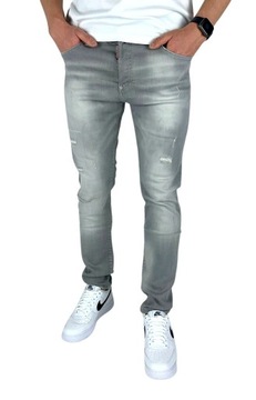 DSQUARED SPODNIE DSQ ORYGINALNE SLIM LYCRA 31