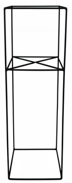 ПОДСТАВКА ДЛЯ ЦВЕТОВ ПОЛКИ ДЛЯ ЦВЕТОВ МЕТАЛЛ LOFT черный 80