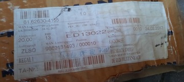 RĄCZKA ucwhyt DRZWI LEWY tapicerka MAN TGX TGS TGL