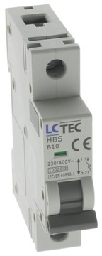 LC wyłącznik nadprądowy HBS 1P 1M 1F B 10A 10kA