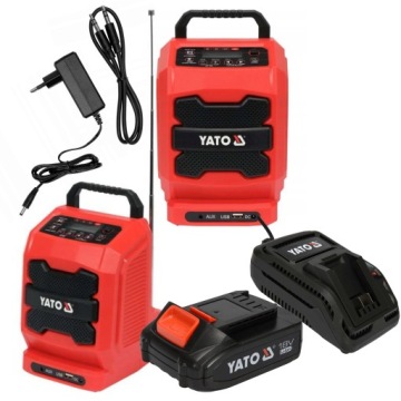 YATO RADIO BUDOWLANE AKUMULATOROWO SIECIOWE +2Ah