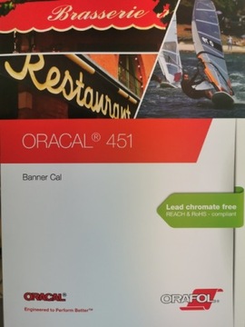 Oracal 451 100 см брезентовая баннерная пленка