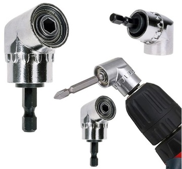 ADAPTER KĄTOWY NASADKA UCHWYT NA WKRĘTARKĘ DO WKRĘTARKI KLUCZ KĄTOWY