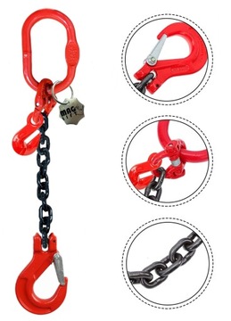 ZAWIESIE ŁAŃCUCHOWE 1C 2T 2,0T 1M HAK SKRACAJĄCY