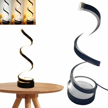 LAMPKA NOCNA LED DO RESTAURACJI HOTELU 3 TRYBY NOWOCZESNA SPIRALNA CREATIVE