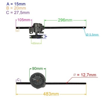 ПРИВОД КОСИЛКИ NAC LS46 LS51 LS2260 БОЛЬШОЕ КОЛЕСО