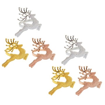 КОЛЬЦА ДЛЯ САЛФЕТОК ДЛЯ ДЕКОРА ОБЕДЕННОГО СТОЛА 6 ШТ.