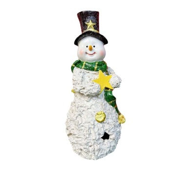 Фигурка снеговика с подсветкой. Украшение вечеринки.