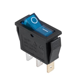 Przełącznik podświetlany 230V IRS-101-1B niebieski
