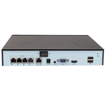 Rejestrator wideo z dyskiem twardym 4CH 1080P HD POE NVR H.265 Net L3