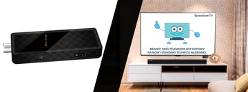 ДЕКОДЕР ТВ-ТЮНЕР DVB-T2 HEVC H.265 FULL HD МИНИ-ПУЛЬТ ДУ ДЛЯ СТАРШИХ КОМПЛЕКТОВ