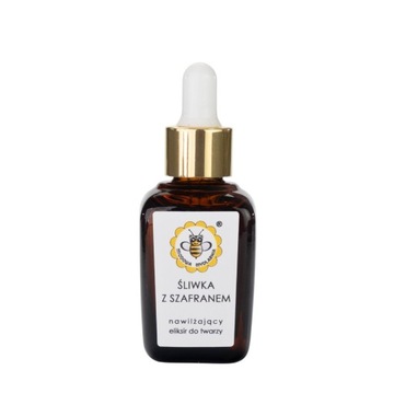 Miodowa Mydlarnia, olejek do twarzy ŚLIWKA Z SZAFRANEM, 30 ml