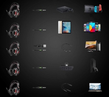 ИГРОВЫЕ НАУШНИКИ M180PRO для ПК PS4 XBOX LED