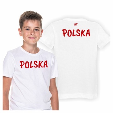 KOSZULKA DLA DZIECKA NAPIS POLSKA T-SHIRT DZIECIĘCY POLSKA REPREZENTACJA