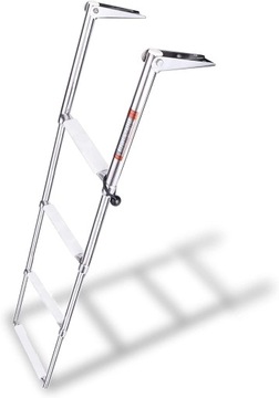 JACHTOWA DRABINKA TELESKOPOWA 4-STOPNIE / Stal A4