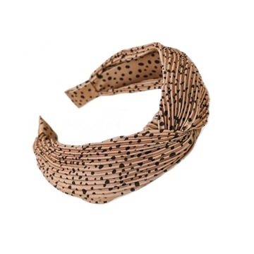 OPASKA DO WŁOSÓW TURBANKA PLISOWANA KROPKI TURBAN