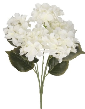 ГИДРЕНЗИЯ ГУСТОЙ КРАСИВЫЙ БУКЕТ ИЗ ИСКУССТВЕННЫХ ЦВЕТОВ КАК ЖИВОЙ БЕЛЫЙ X5