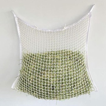 Siatka na siano, powolne karmienie, worek na siano dla koni, przenośny, lekki, łatwy do 60 cm x 90 cm