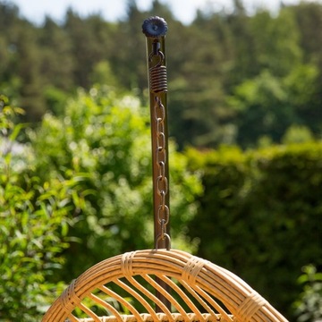 ПОДВЕСНОЕ КРЕСЛО-КАЧАЛКА САДОВЫЙ КОКОН КОРЗИНА БЕЖЕВЫЙ ГАМАК