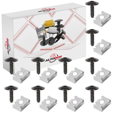 AUDI SEAT SKODA VOLKSWAGEN WKRĘTY ŚRUBY BLASZKI ZDERZAKA NADKOLA OSŁONY