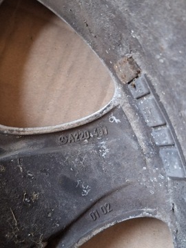 4× DISK HLINÍK MERCEDES A2204010102 7.5" X 16" 5X112 ET 46