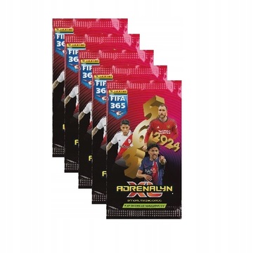 Panini FIFA 365 2024 5 пакетиков 30 карт