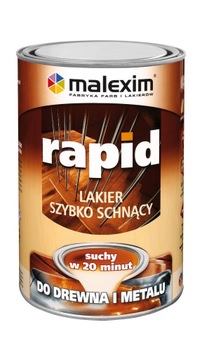 БЫСТРОСЫХАЮЩИЙ ПРОЗРАЧНЫЙ АЛКИДНЫЙ ЛАК RAPID GLOSS 0,70л (1 ШТ)