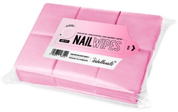 WACIKI BEZPYŁOWE DO MANICURE MOCNE RÓŻOWE 600 SZT.