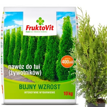 FRUKTOVIT PROFESJONALNY NAWÓZ DO TUI TUJI THUI CISÓW JODEŁ SZMARAGD 10 KG