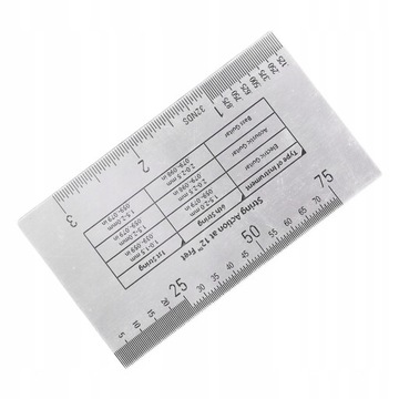 Измеритель действия струны Многофункциональная линейка для