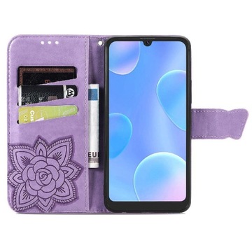 ETUI Z KLAPKĄ DO Blackview A50 FIOLETOWY