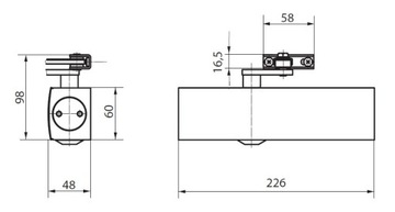 ДОВОДЧИК GEZE TS 2000 NVBC БЕЛЫЙ