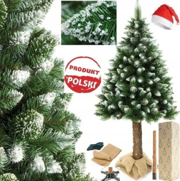 ИСКУССТВЕННАЯ РОЖДЕСТВЕНСКАЯ ЕЛЬ НА СТОЛБИКЕ АЛМАЗОВОЙ СОСНЫ 220 СМ