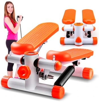 STEPPER FITNESS DO ĆWICZEŃ SCHODY Z LICZNIKIEM KROKÓW + LINKI