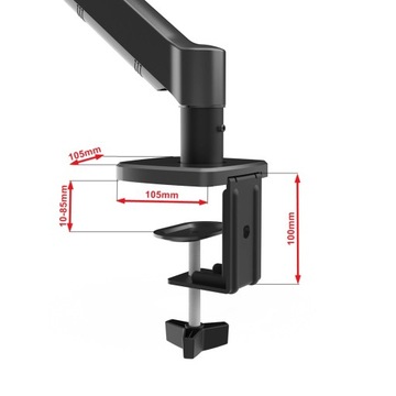 Uchwyt Biurkowy do Monitora Obrotowy Regulacja Gazowa 13-32 cale