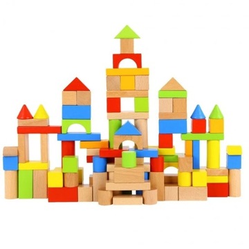 ДЕРЕВЯННЫЕ БЛОКИ ГОРОДСКОЙ СОРТЕР ТВОРЧЕСКОЕ ВЕСЕЛО КРАСОЧНЫЕ ЭЛЕМЕНТЫ 100 ШТ.