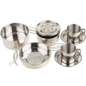 Zestaw Naczyń Turystycznych SS Cook Set MT 8 cz.