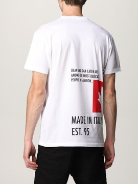 DSQUARED2 męski t-shirt ITALY WHITE koszulka L