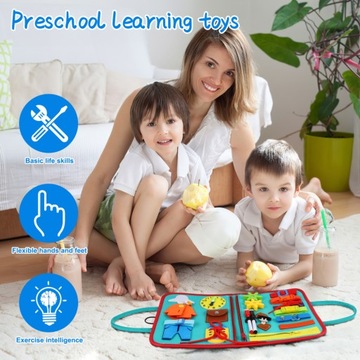 Бизиборд для малышей, игрушки Монтессори, активность D