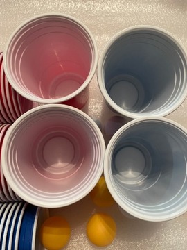 Beer Pong Game Beer Pong Big Set 172 больших чашки и 11 мячей