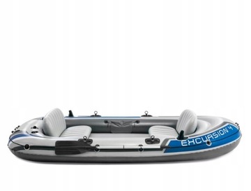 Надувная лодка Intex Excursion 4 человека НАСОС + ВЕСЛО 68324 МОДЕЛЬ 2024 г.