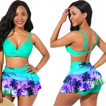 STRÓJ KĄPIELOWY BIKINI FIGI SPÓDNICZKA ROZMIARY