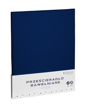 GRANAT PRZEŚCIERADŁO BAWEŁNIANE BEZ GUMKI 200X220
