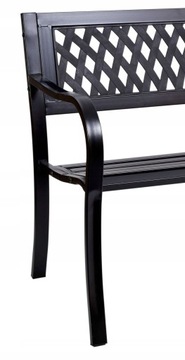 САДОВАЯ СКАМЬЯ ДЛЯ ПАРКОВОЙ ТЕРРАСЫ МЕТАЛЛИЧЕСКАЯ СТАЛЬНАЯ СКАМЬЯ 125 см