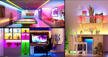 Цифровая светодиодная лента 5 м COB RGB Pixel WS2811 Приложение Музыка Пульт дистанционного управления Источник питания