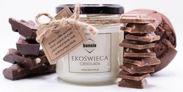 ŚWIECA SOJOWA ZAPACHOWA CZEKOLADA 200ml BONNIE