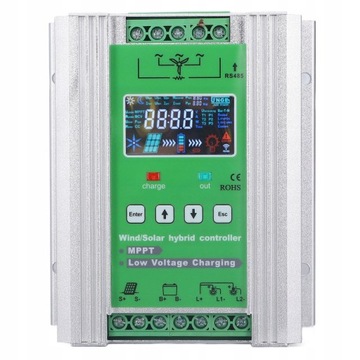 KONTROLER REGULATOR HYBRYDOWY WIATR PANELE 1000W